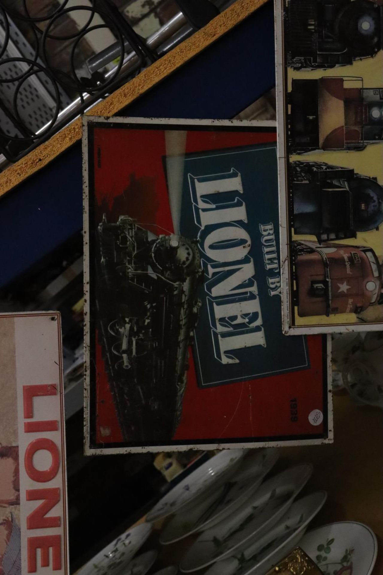 THREE METAL SIGNS 'LIONEL' TRAINS, 40CM X 29CM - Image 2 of 3