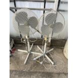TWO ELECTRIC FLOOR FANS