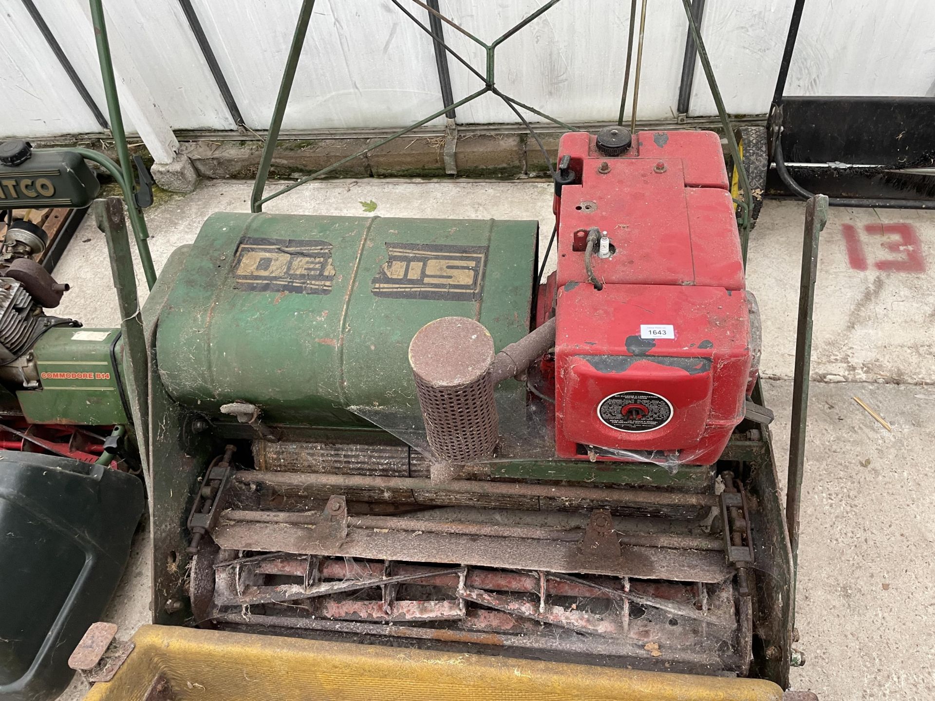 A LARGE DENNIS CYLINDER MOWER WITH GRASS BOX - Image 3 of 6