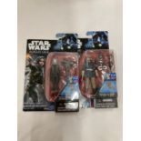 TWO MINT ON CARDS STAR WARS, ROGUE ONE 3.75 INCH FIGURES TO INCLUDE CASSIAN ANDOR AND JYN ERSO