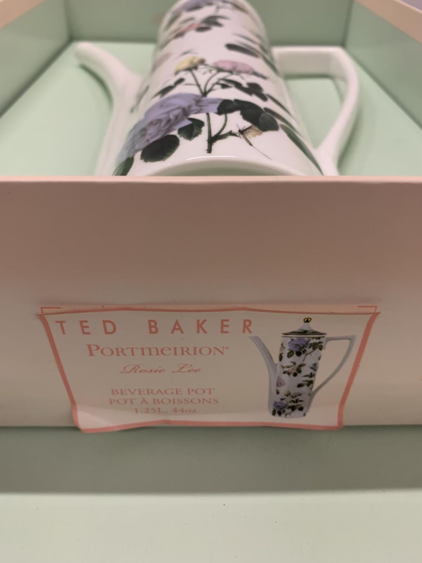 A PORTMEIRION, TED BAKER, 'ROSIE LEE' COFFEE POT, BOXED - Bild 2 aus 6