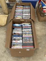 A LARGE QUANTITY OF ASSORTED DVDS AND BLU-RAYS ETC