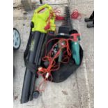 AN ELECTRIC GARDEN GEAR LEAF BLOWER AND TWO ELECTRIC HEDGE TRIMMERS