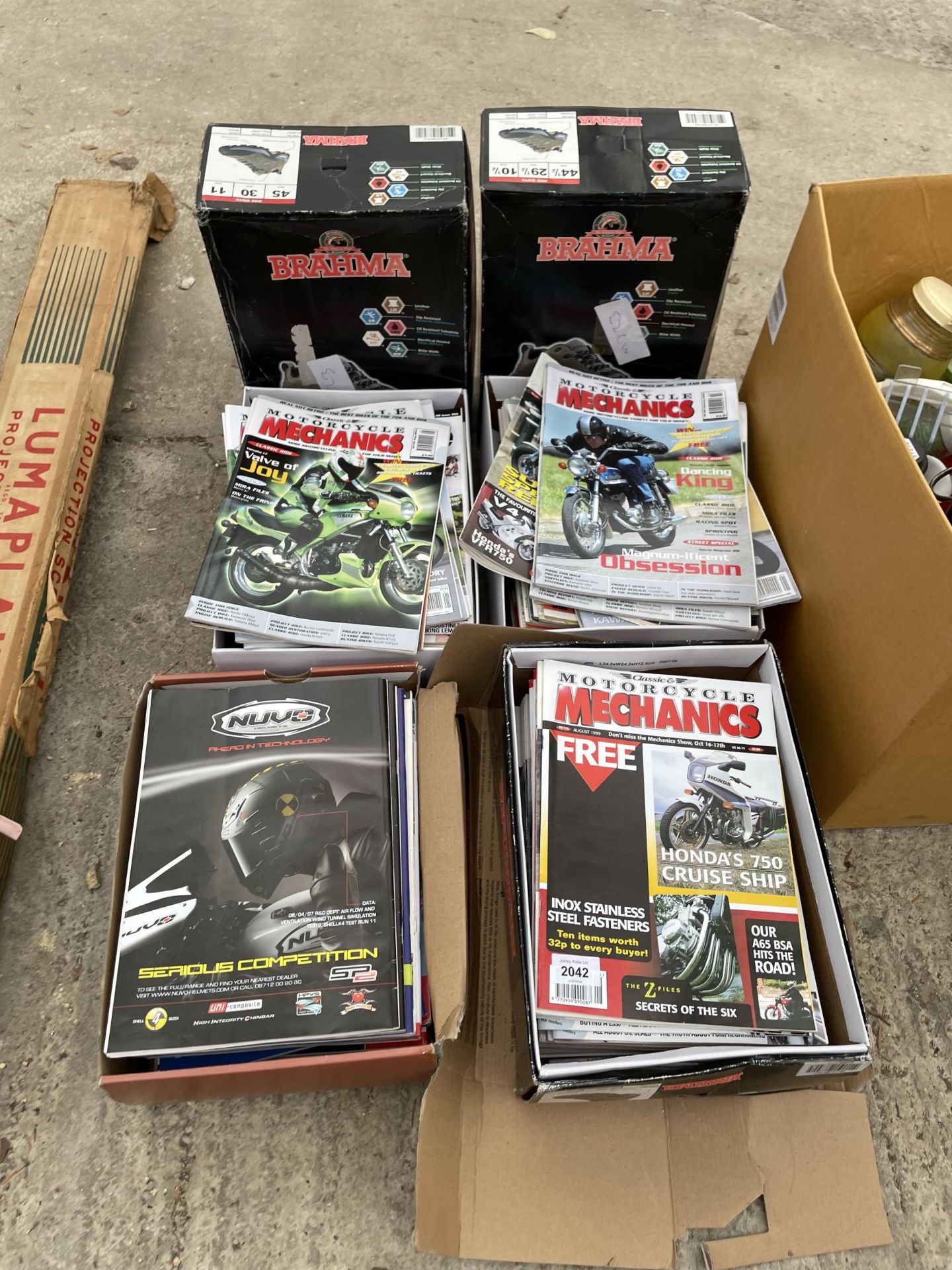 AN ASSORTMENT OF MOTORCYCLE MAGAZINES