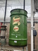 A LARGE VINTAGE CASTROLEASE GREASE DRUM