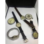 SIX VARIOUS WRIST AND POCKET WATCHES