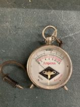 A VINTAGE VOLTS AND AMPERES METER