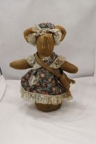 A LARGE HANDCRAFTED MICE AND THINGS DOORSTOP - APPROX 40CM