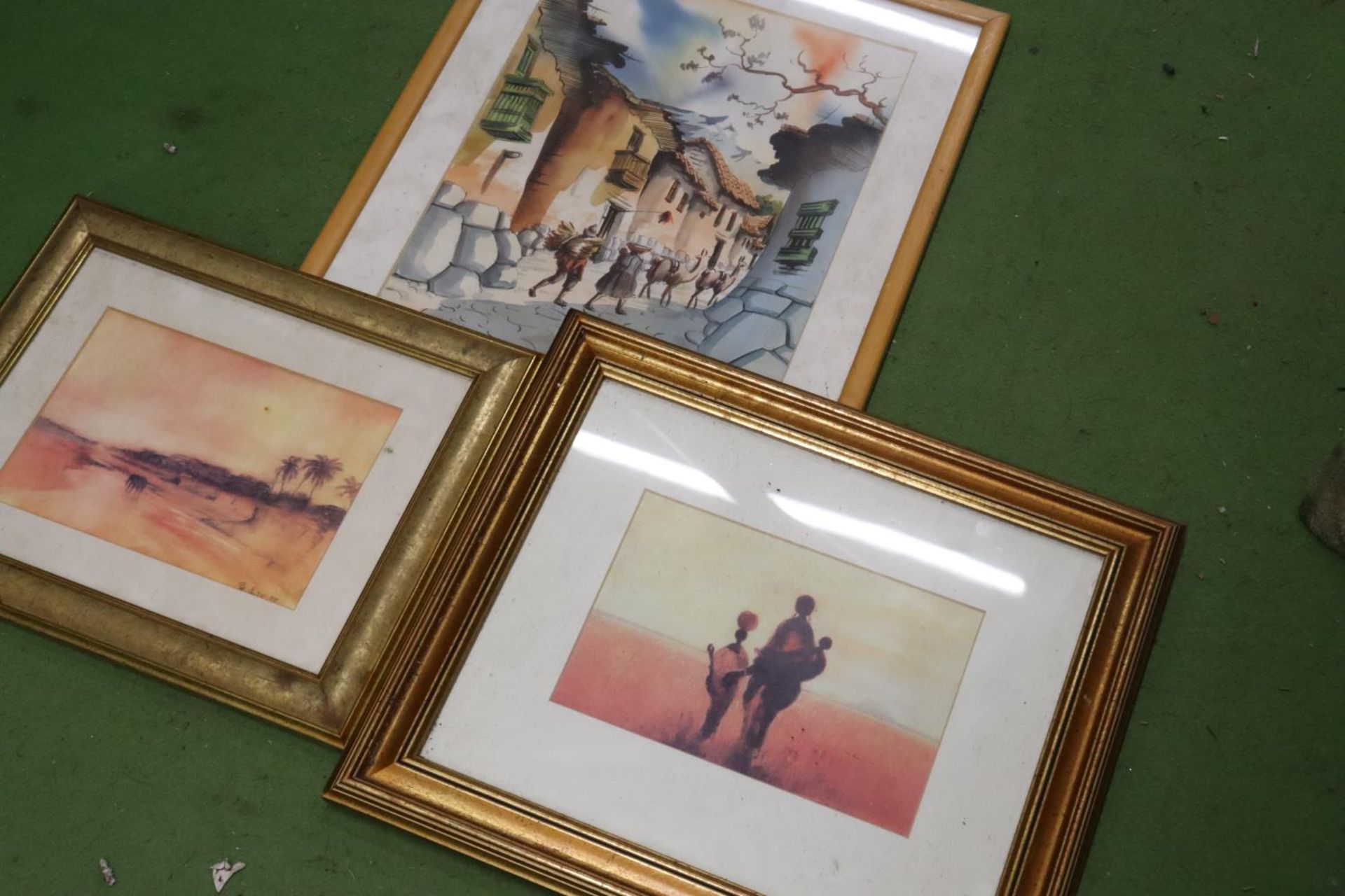 THREE FRAMED PRINTS TO INCLUDE AFRICAN SCENES (ONE SIGNED BY ARTIST) - Image 2 of 2