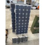 THREE VARIOUS SOLAR PANELS