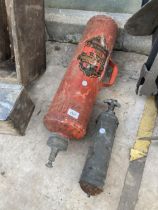 TWO VINTAGE FIRE EXTINGUISHERS TO INCLUDE A MINIMAX ETC