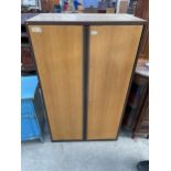 A PROJECT OFFICE FURNITURE TWO DOOR CUPBOARD, 35.5" WIDE
