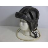 A MID TO LATE 20TH CENTURY LEATHER HELMET