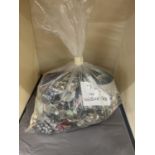 A LARGE QUANTITY OF UNSORTED COSTUME JEWELLERY - 7KG IN TOTAL