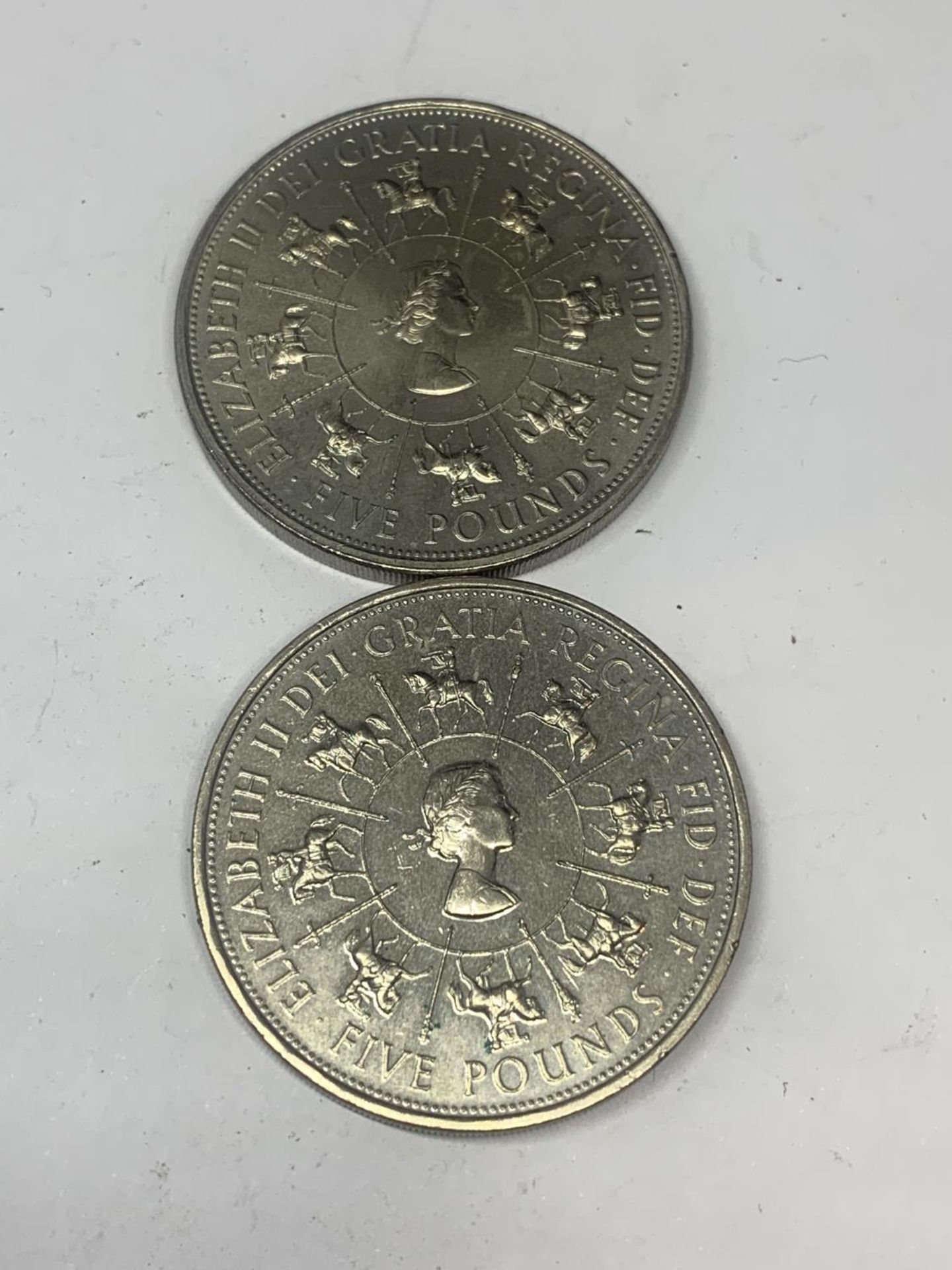 TWO FIVE POUND COINS - Image 2 of 2