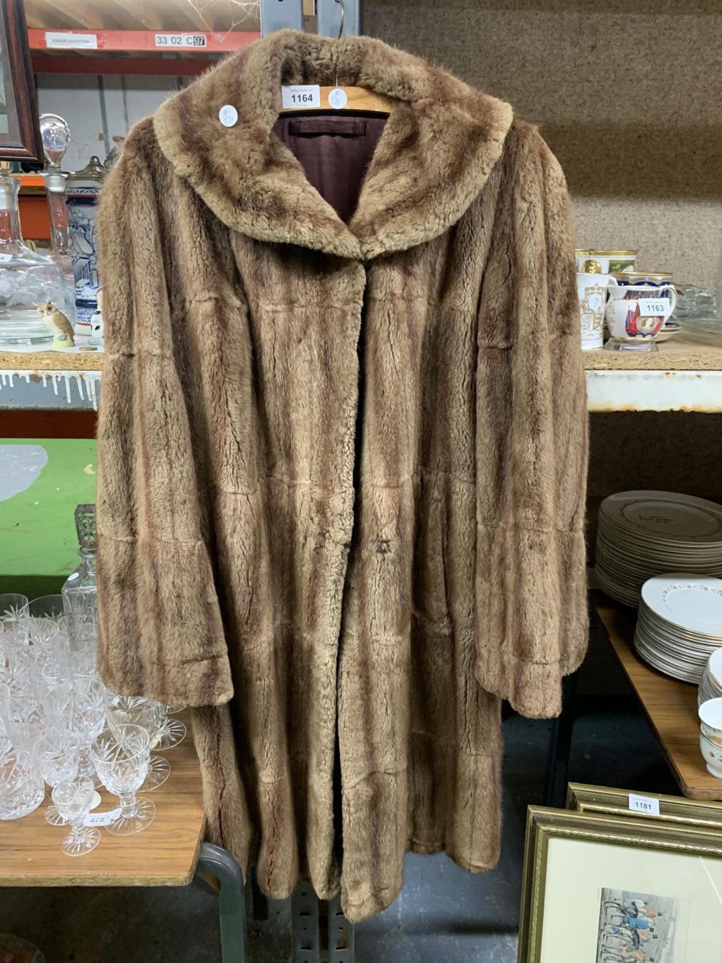 A VINTAGE FUR COAT