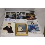 A COLLECTION OF LESLEY GARRETT SIGNED PHOTOS, ONE FRAMED