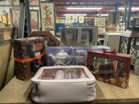 SIX GIFT BOXED ITEMS TO INCLUDE COSMETICS AND CERAMICS