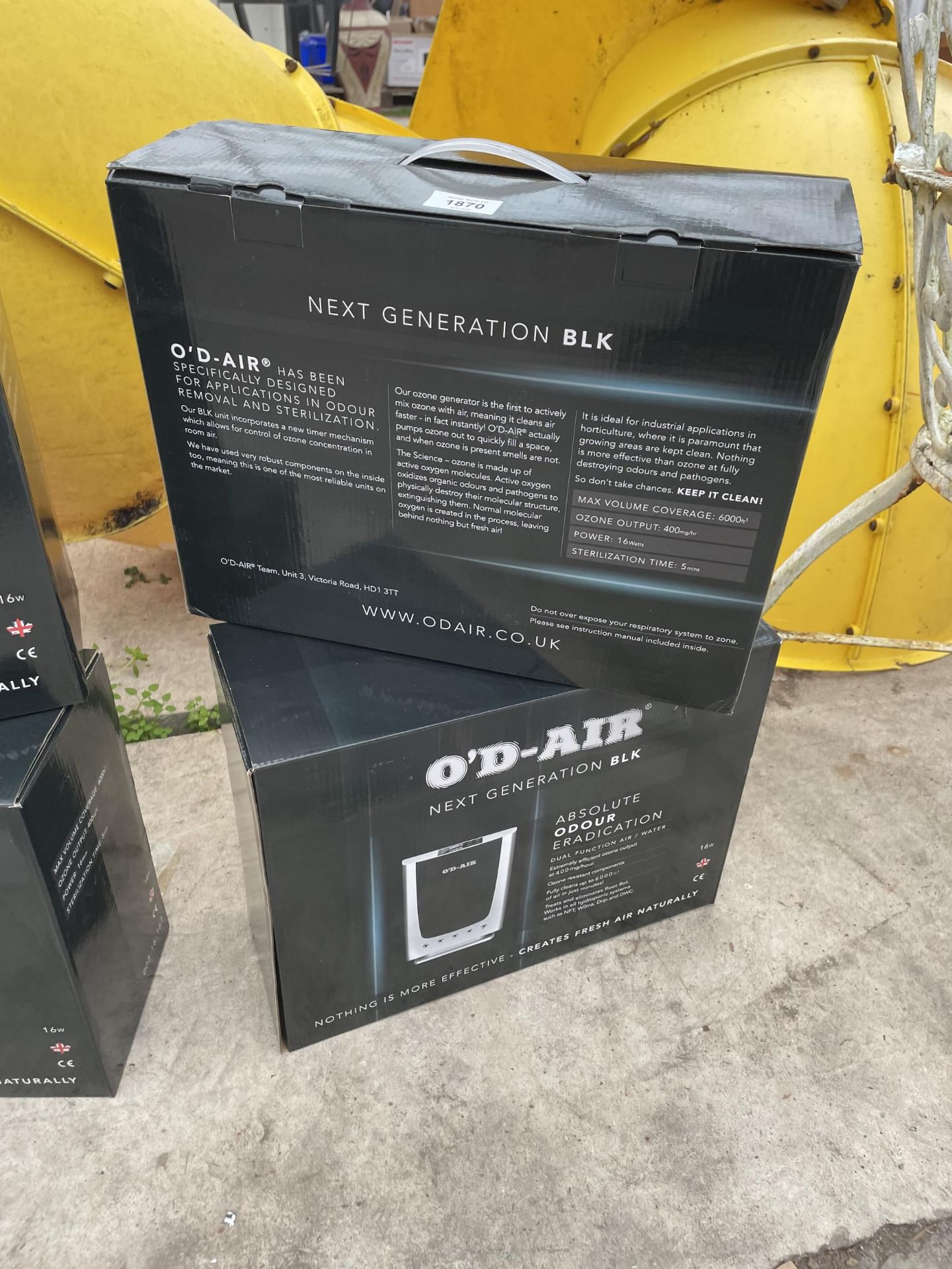 TWO BOXED O'D-AIR AIR PURIFIERS