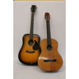 TWO ACOUSTIC GUITARS, A CHANTRY AND ENCORE