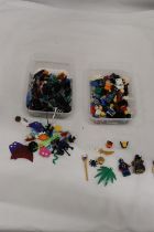 A QUANTITY OF LEGO FIGURES AND OTHER SPARES