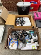 AN ASSORTMENT OF ITEMS TO INCLUDE A LABEL PRINTER, DICTAPHONE AND PAPER SHREDDER ETC