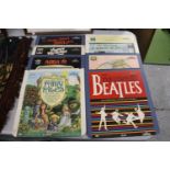 A COLLECTION OF VINTAGE VIDEO DISCS TO INCLUDE THE MUPPET MOVIE, THE COMPLEAT BEATLES, FAIRY