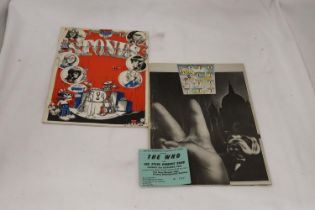 TWO VINTAGE MUSIC PROGRAMMES, THE ROLLING STONES AND THE WHO, PLUS A WHO TICKET FROM 3RD OCTOBER