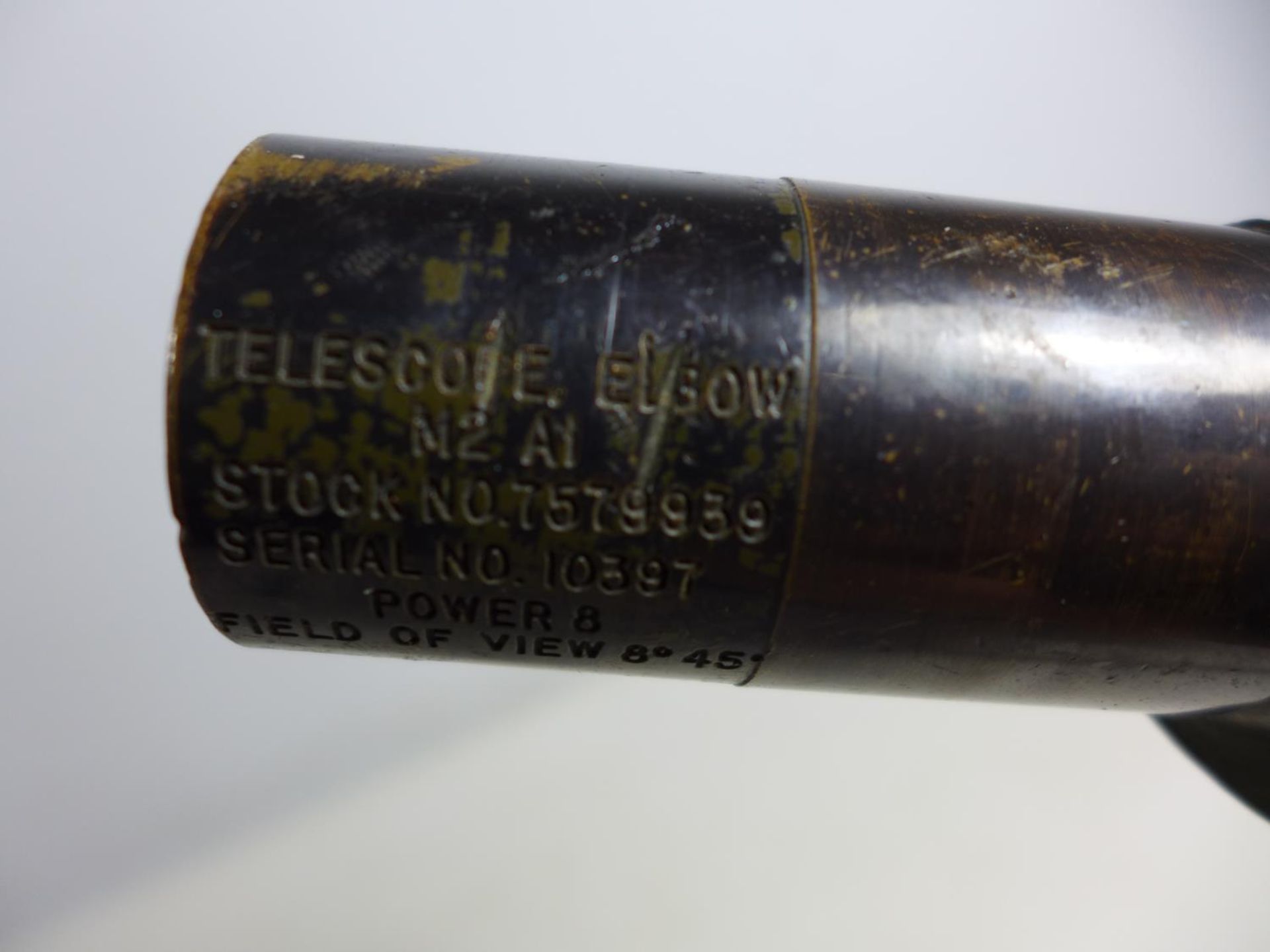 A WORLD WAR II TELESCOPE ELBOW MK2 A1, LENGTH 12.5CM - Image 2 of 4