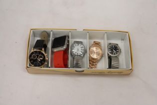FIVE ASSORTED WRISTWATCHES