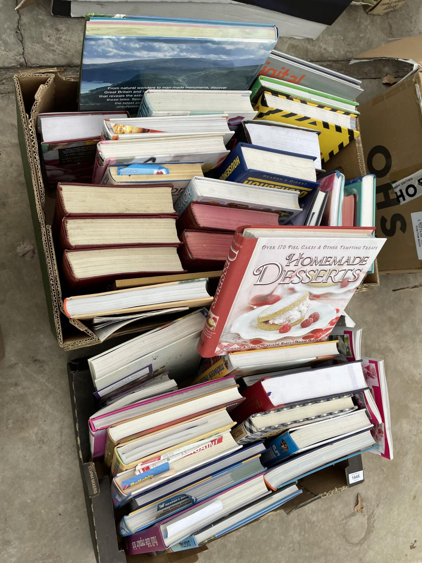 A LARGE ASSORTMENT OF BOOKS TO INCLUDE COOK BOOKS ETC - Image 2 of 2