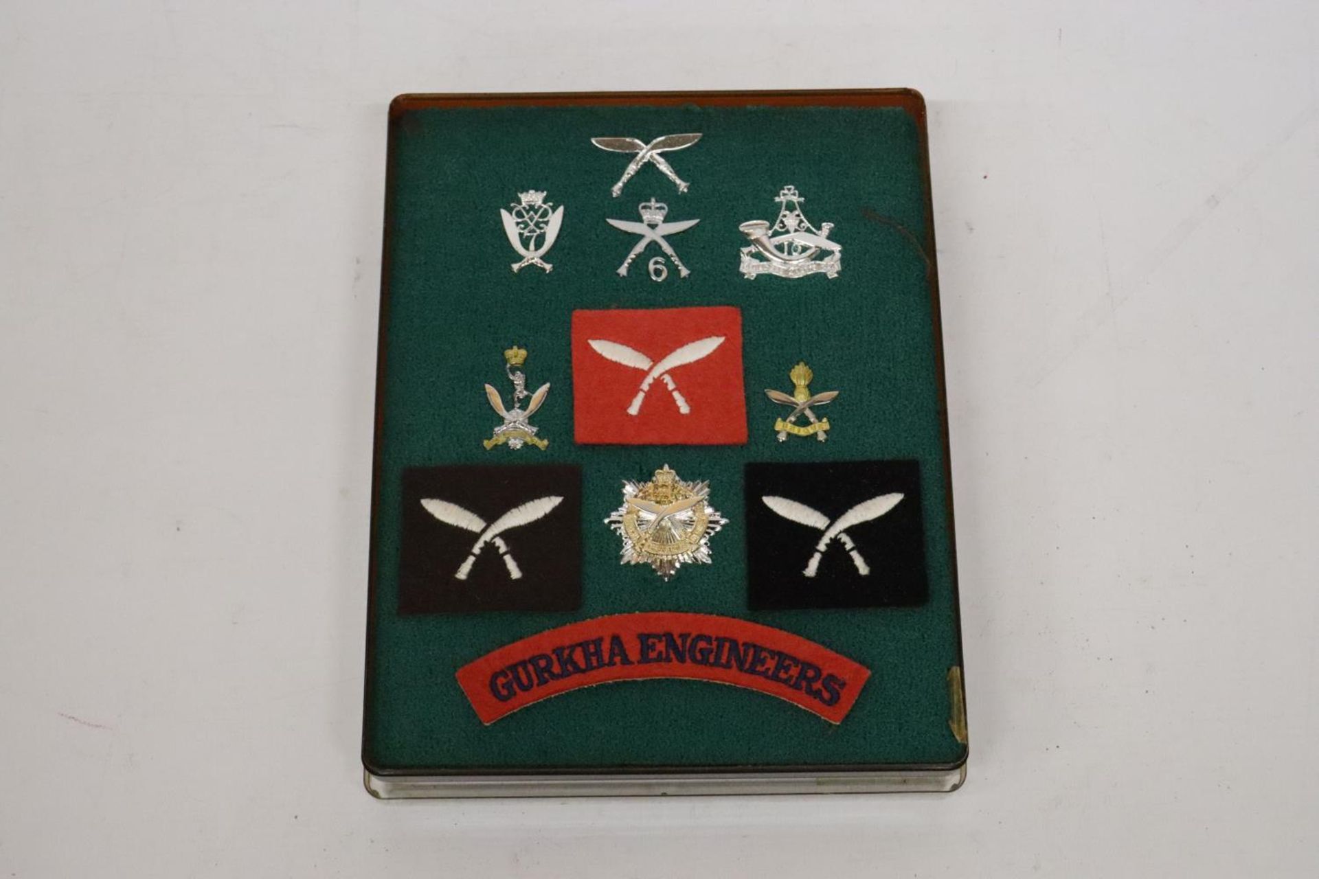 A CASED COLLECTION OF GURKHA BADGES - Image 2 of 4