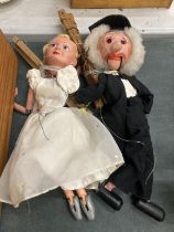 TWO PELHAM PUPPETS TO INCLUDE THE PROFESSOR AND FAIRY