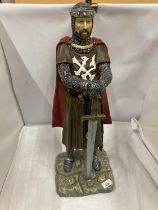 A LARGE KING ARTHUR FIGURE, HEIGHT APPROX 60CM