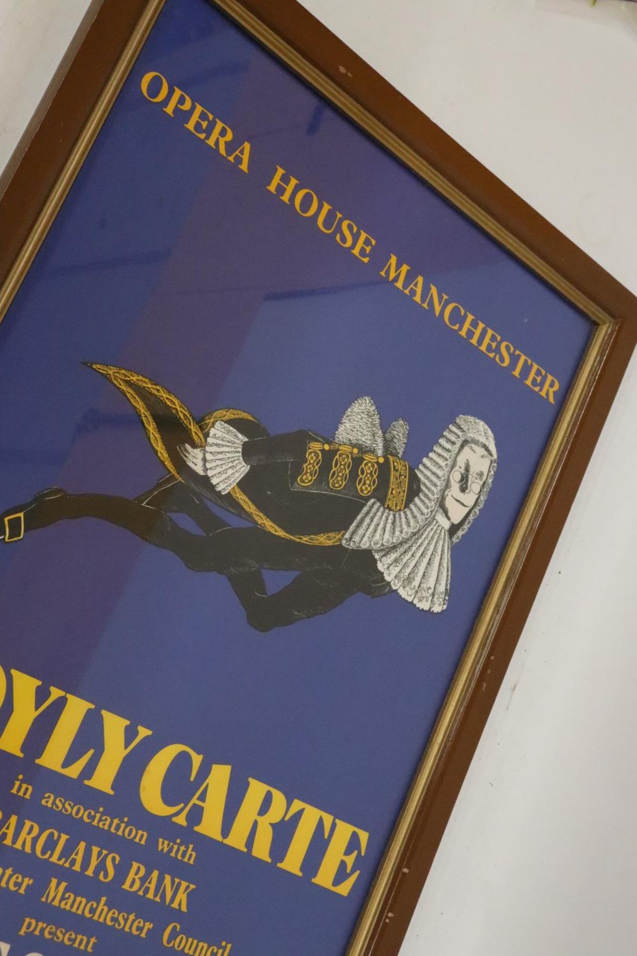 A FRAMED POSTER FOR THE OPERA HOUSE MANCHESTER, GILBERT AND SULLIVAN, 'D'OYLY CARTE', 1979, 57CM X - Bild 2 aus 3