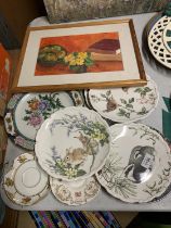 A COLLECTION OF CABINET PLATES TO INCLUDE ROYAL ALBERT 'THE COUNTRY WALK COLLECTION' SPRING, SUMMER,