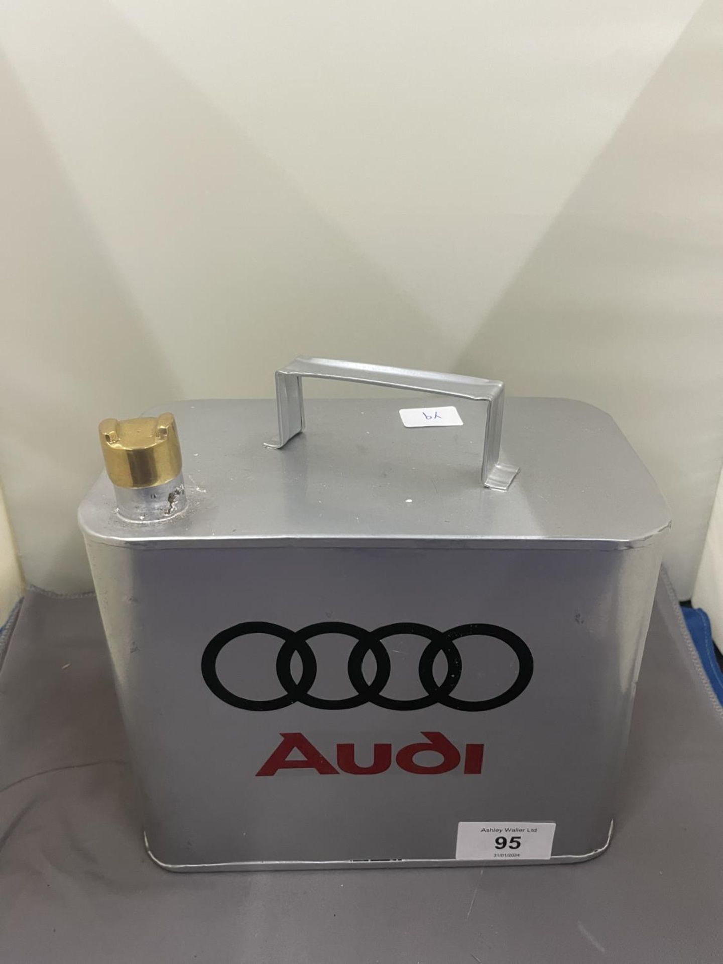 A SILVER AUDI OIL CAN - Image 2 of 6