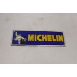 AN ENAMEL MICHELIN SIGN - 30 X 11 CM