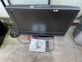 A PANASONIC VIERA 32" TELEVISION WITH REMOTE CONTROL BELIEVED IN WORKING ORDER BUT NO WARRANTY