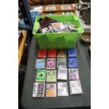 A LARGE COLLECTION OF JAPANESE POKEMON CARDS AND SLEEVES