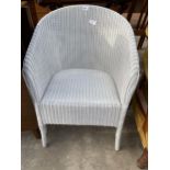 A LLOYD LOOM BEDROOM CHAIR