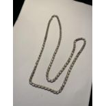 A SILVER NECKLACE LENGTH 28 INCHES