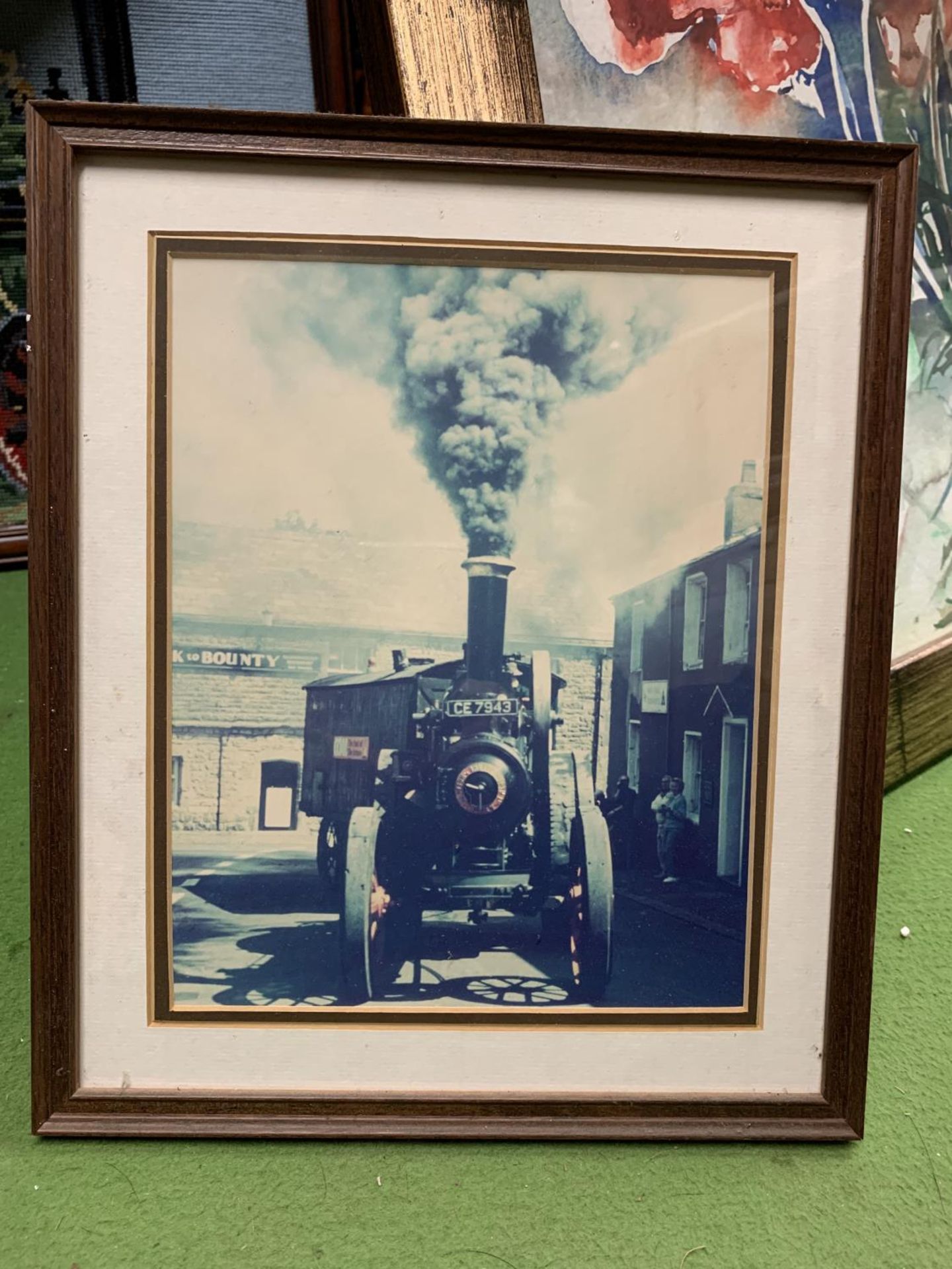 A LARGE TAPESTRY OF A TRACTOR TOGETHER WITH FOUR FRAMED PRINTS - Image 4 of 6