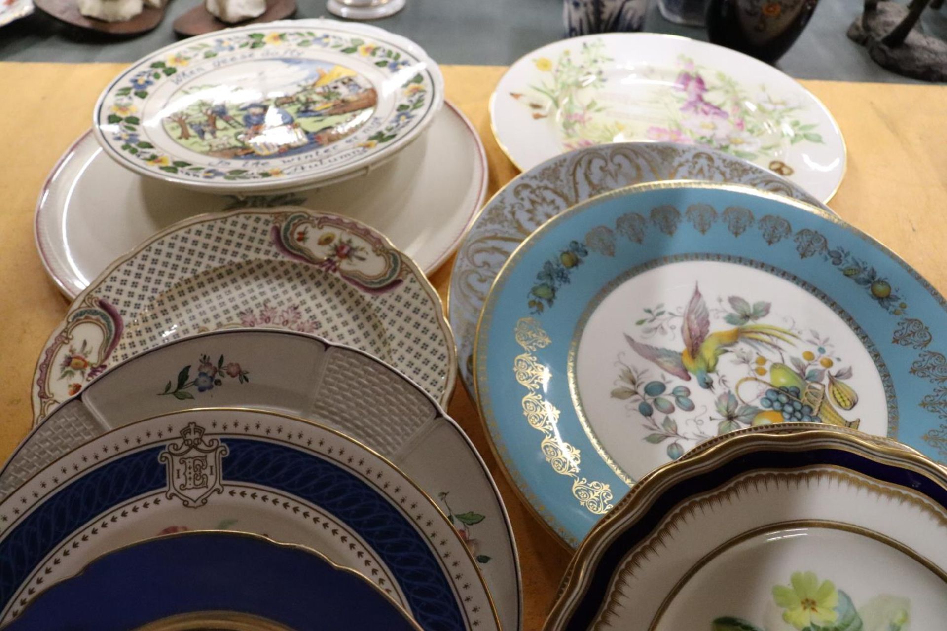 A LARGE QUANTITY OF CABINET PLATES - APPROX 19 IN TOTAL - Image 4 of 6