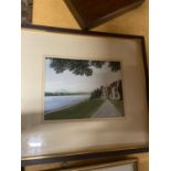 A FRAMED WATERCOLOUR OF PLAS NEWYDD, ANGLESEY, SIGNED TO THE LOWER LEFT SIDE, 54CM X 48CM