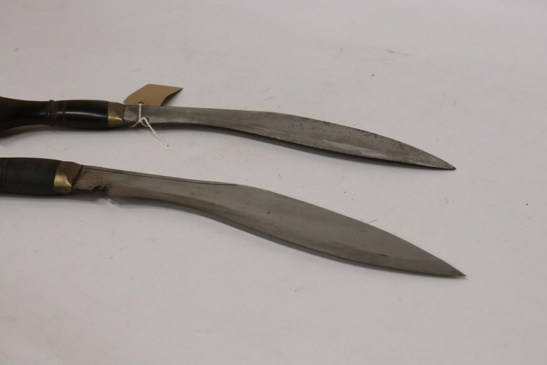 TWO MID 20TH CENTURY KUKRI KNIVES, 28CM BLADES - Image 5 of 6