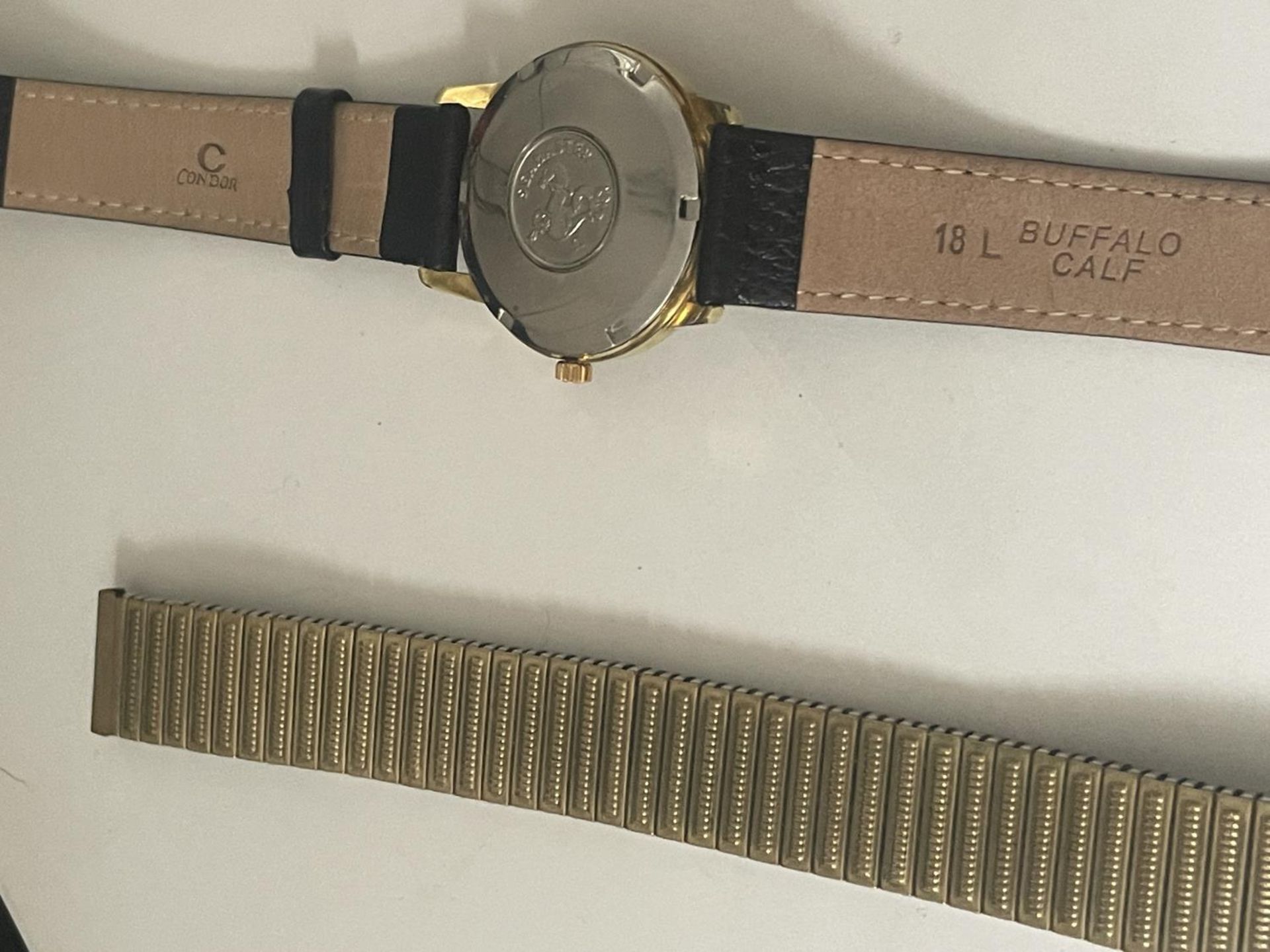 A 1968 OMEGA SEAMASTER WATCH WITH ORIGINAL GUARANTEE, BOX, LEATHER STRAP AND METAL STRAP, SERVICE - Image 5 of 7