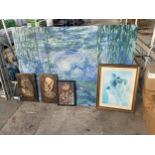 AN ASSORTMENT OF FRAMED AND UNFRAMED PRINTS AND PICTURES