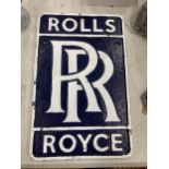 A CAST ROLLS ROYCE SIGN