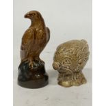 A BESWICK BENEAGLES SCOTCH WHISKEY MINIATURE EAGLE TOGETHER WITH A FLYING HAGGIS MINIATURE